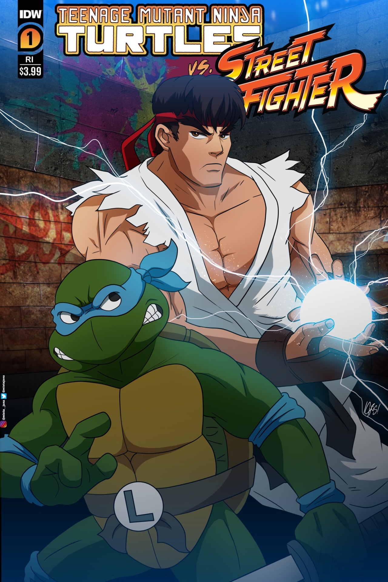 Teenage Mutant Ninja Turtles Vs. Street Fighter' Comic