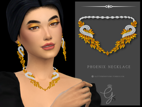  Phoenix NecklaceA fiery necklace that is sure to be the centre of attention! TOUIf you want recolou