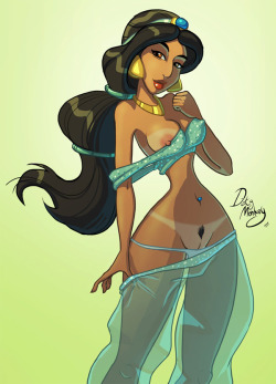 rule34world:  Jasmine Giving a Peek (Alladin)http://therule34.net 