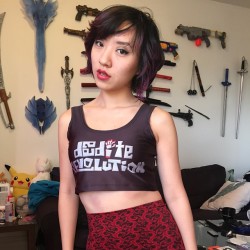 stellachuuuuu:  Wearing Deadite crop top