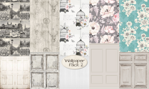 simplypurr:  Wallpaper Packs 1 + 2 Created for The Sims 4. Here are 10 new wallpapers for you.3 wall