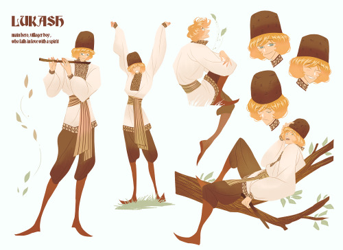 Lukash. Main Male Character Of The Story. Another Character Sheet For The "Forest Song".