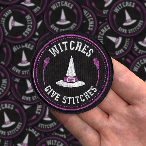 Witches Give Stitches New patches just arrived, available at www.seventhink.com. https://www.instagr