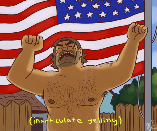 burntbeebs: beebscribbles: Merry Freedom day, my fellow ‘Muricans Bumping for this specia