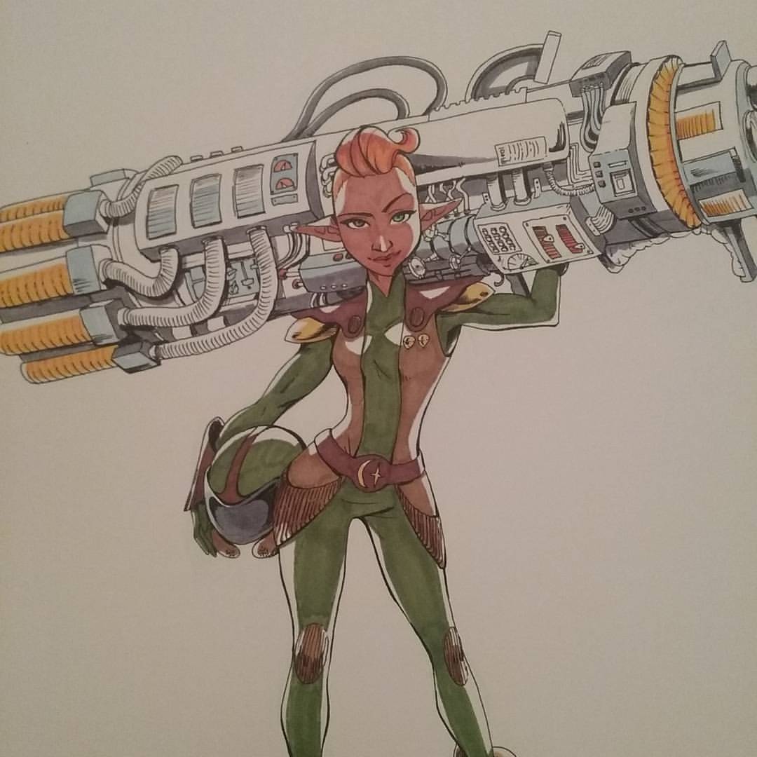 Iesnoth: n. (Ee-is-nuth) — Holly Short with a gun to match her awesome....