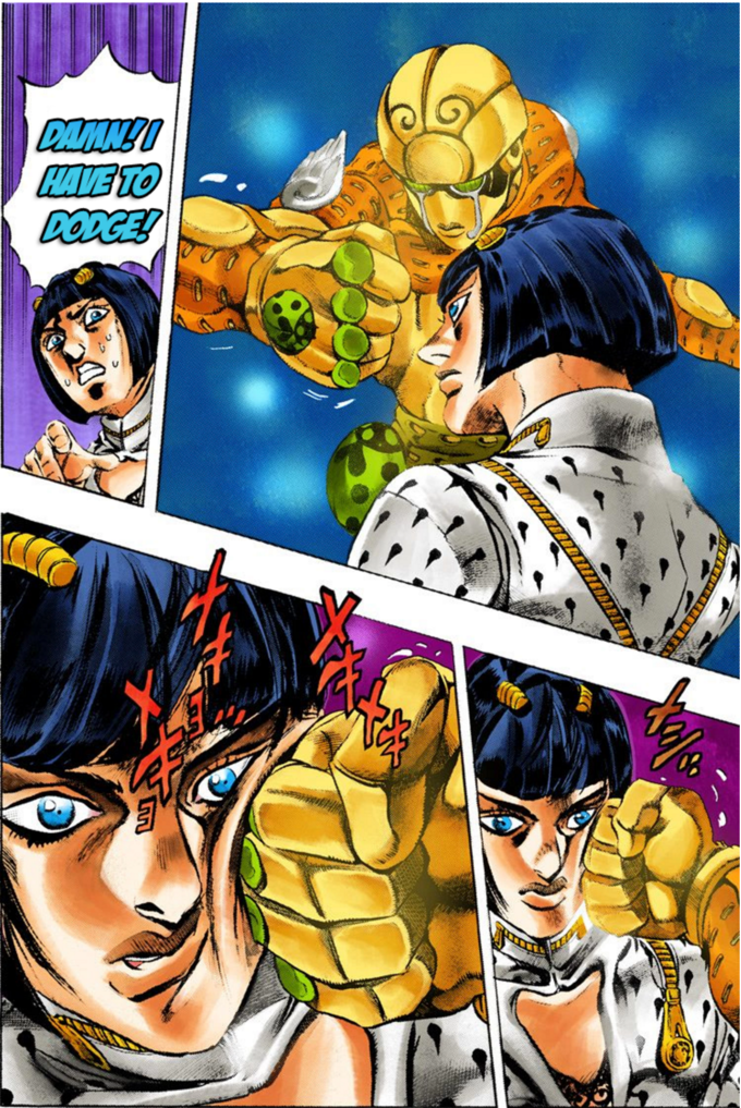 outofcontextjojo:  You had one job   best way to dodge a punch is to take it head