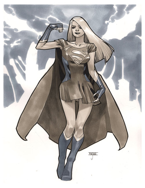 mahmudasrar: Supergirl - New York Comic Con 2013 Pre-Show Commission. This is based on one of my own