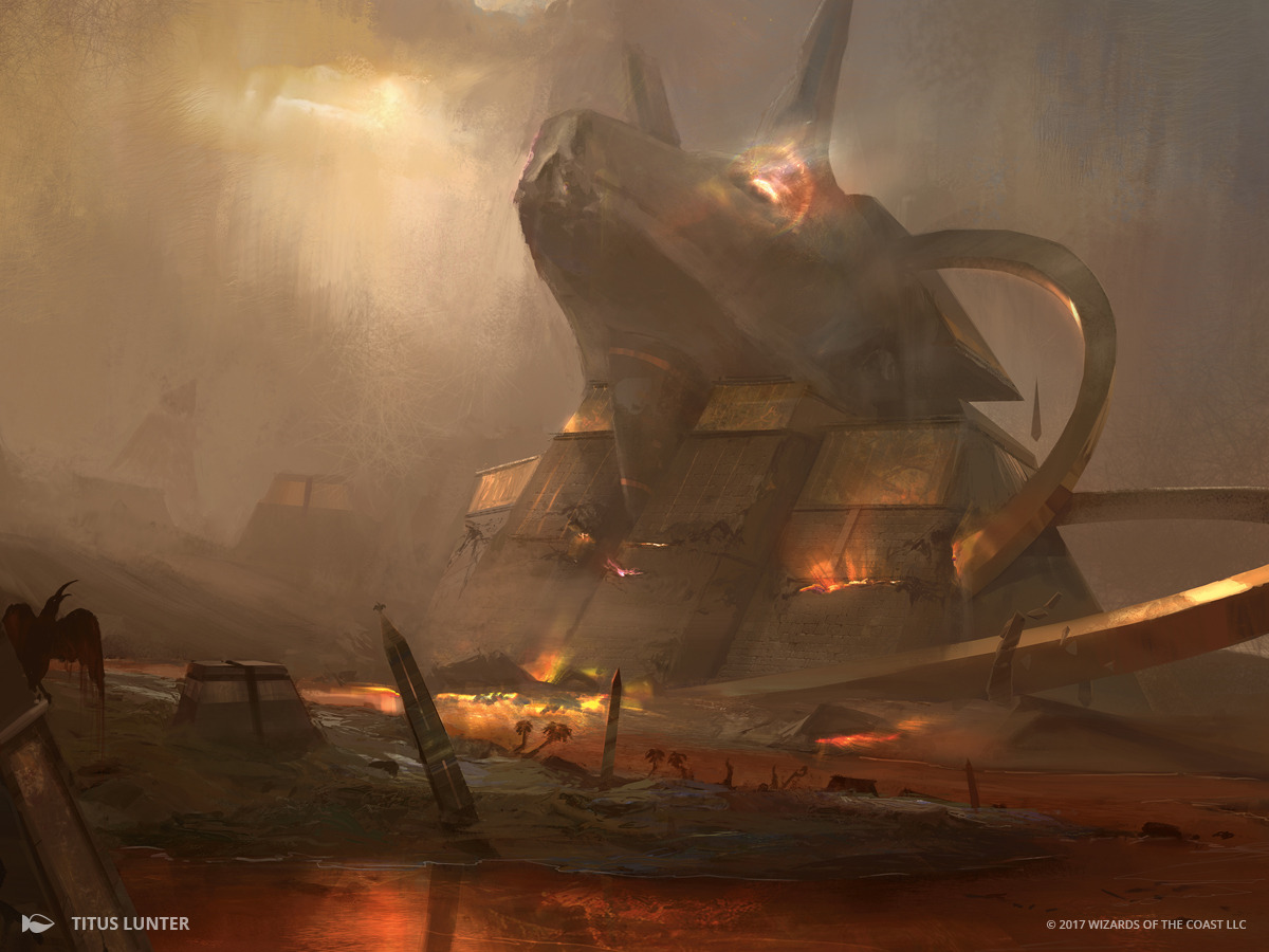 wizardsmagic:    Lay eyes on what once were the great Monuments of Amonkhet…But