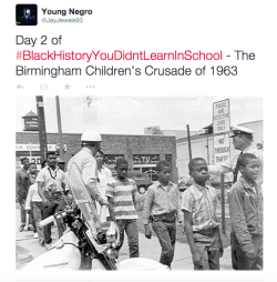 jamaicanamazon:  actjustly:Day 2 of #BlackHistoryYouDidntLearnInSchool -The Birmingham Children’s Crusade of 1963 (Post 1 of 2)  Wooow
