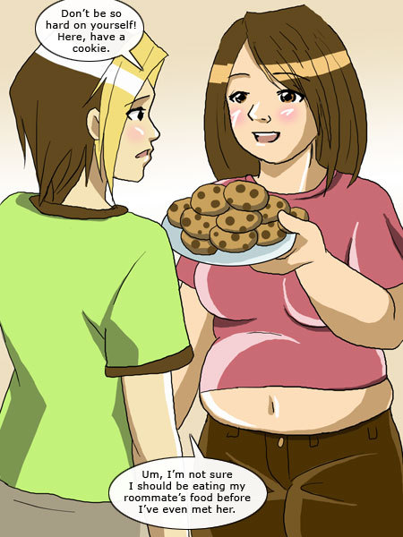 Roomie to grow, an aborted weight gain comic