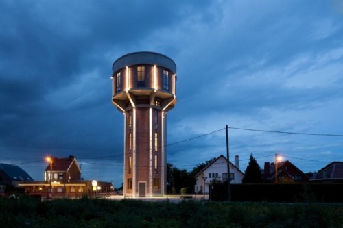 abandonedography: This 100ft (30 meters) water tower located in the small Belgian village of Steenok