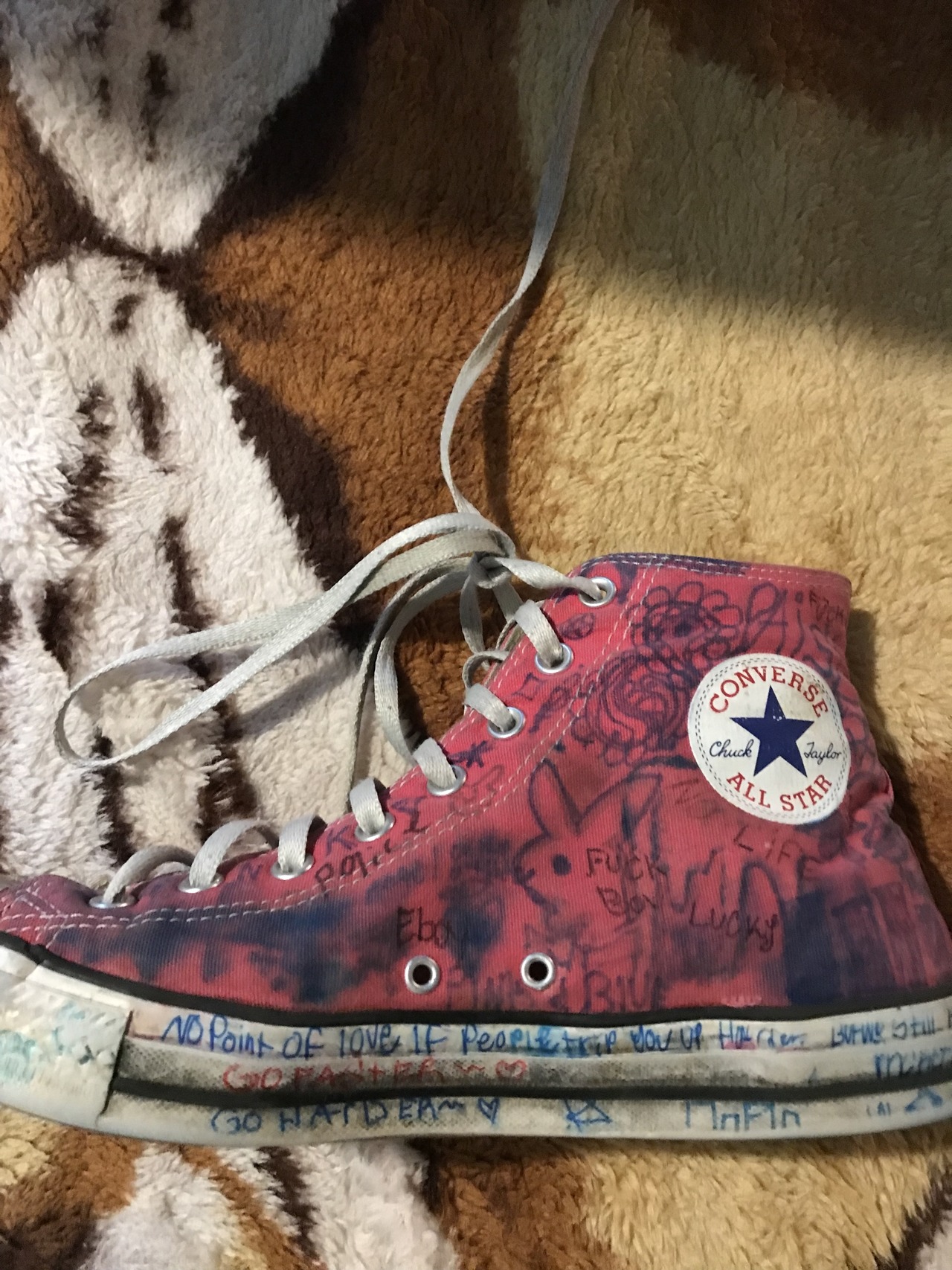 lil peep pink converse