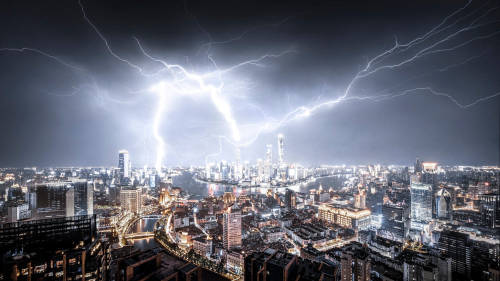 浦江飞龙 Lighting over Shanghai by Artravelersr