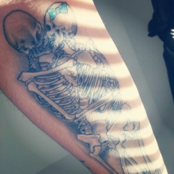 Iinkjunkie:  My Favorite Tattoo I Have. “Not Even Death Do Up Part “ 