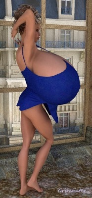 The Art Of Grimeater #7Girl In A Blue Dress - By Grimeaterposted With Written Permission