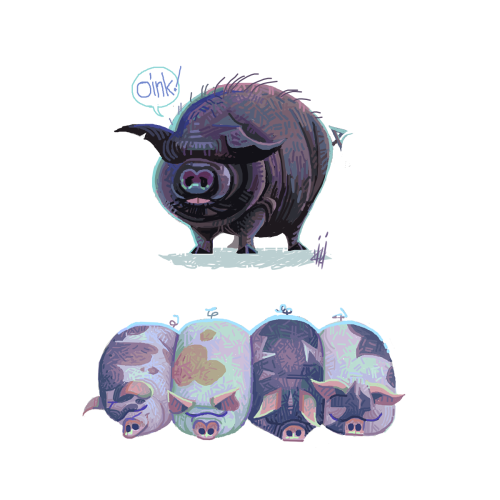 kikicolors: pixel hogs