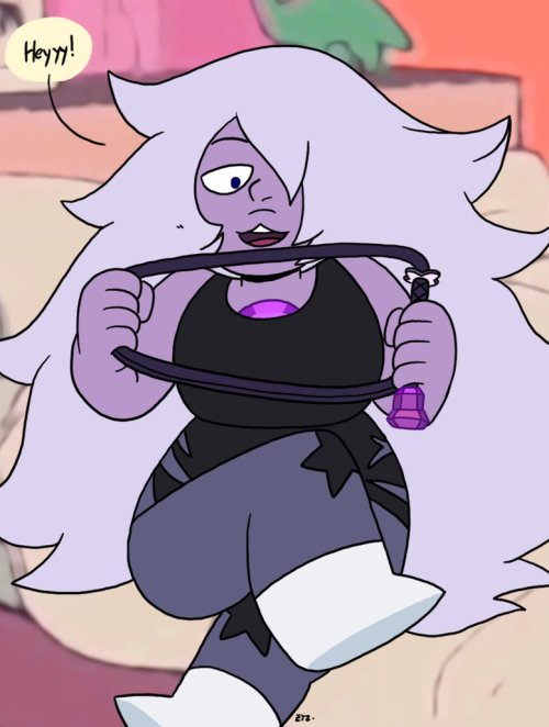 eyzmaster:  Steven Universe - Amethyst 12 by theEyZmaster I  always liked that scene where Amy had that wild hair back in Catch  & Release. So I decided to attempt redoing it, only I didn’t set it  at night to keep her regular coloring scheme. 