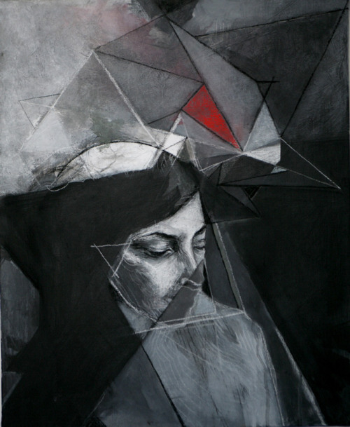 asylum-art-2:  Dark, abstract paintings by Jean-Francois B  Facebook, tumblr