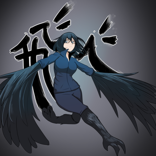 lemonfontart: Commission for Tehmsu,Shimizu from Haikyuu as a monster harpy. [patreon] [commission]  <3