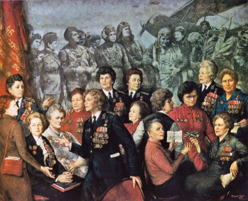 Reunion of the Female Pilots, by Sergei Boharov