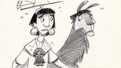 barryjohnson77:  A few of my story sketches from Kingdom of the Sun…which later became Emperor’s New Groove. 