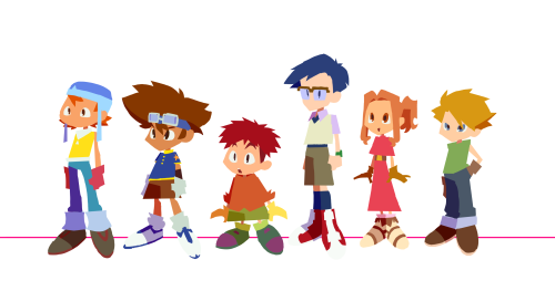 The Digidestined !!!!! Process Under The Cut :3