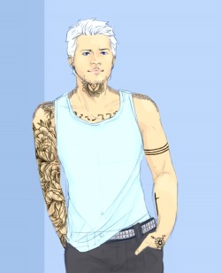 Castielsscruff:  I Just Wanted To See What Cas Would Look Like With Dyed White Hair