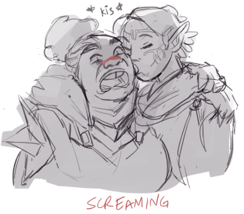 kandros:  hawke still sometimes forgets that merrill is her gf adn gets. surprised. very easily 