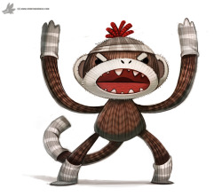 cryptid-creations:  Day 834. Sock Monkey