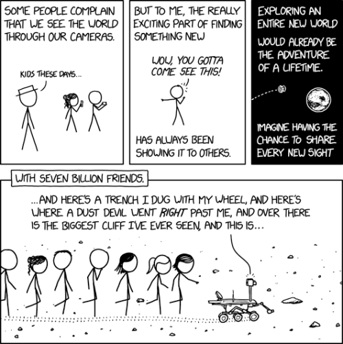 xkcds:Thanks for bringing us along.Opportunity Rover [Explained]