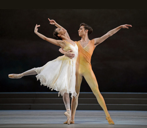 Francesca Hayward and James Hay in Rhapsody, Royal Ballet, February 2014. © Dave Morgan, courtesy th