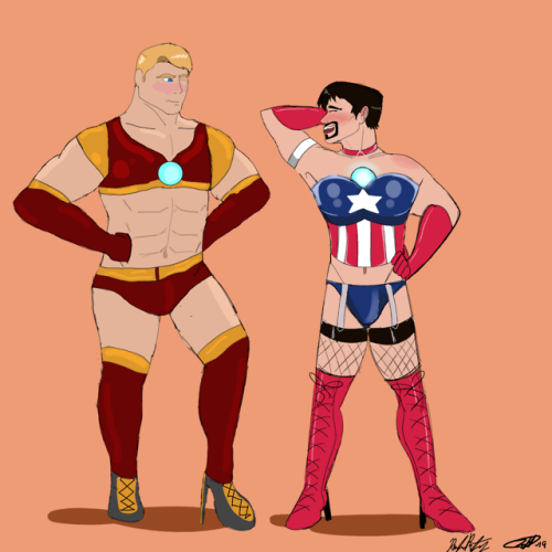 for halloween this year, they went as their favorite superhusband, with a little less clothing. 