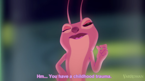 outofcontextanimash:floozys:is this stitch’s girlfriend somehow edited over princess tiana’s frog bo