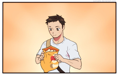 suncelia-art:  Volleyball and chips (2016)