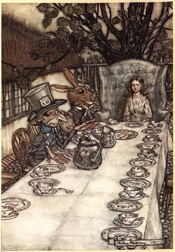 karinspiration:  Illustrations for Alice in Wonderland by Arthur Rackham (1907)