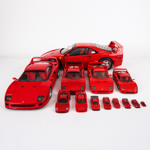 Ferrari F40 Scale ModelsSource: JRP Photography 