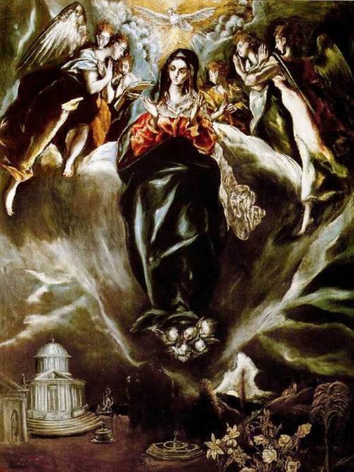 artist-elgreco: The Virgin of the Immaculate Conception, 1610, El GrecoSize: 82x108 cmMedium: oil, c