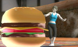 likeamonstah:  The Wii Fit Trainer faces her toughest opponent yet. 
