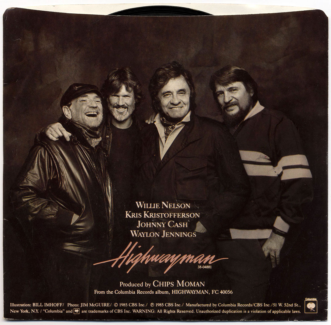 80srecordparty:  Highwayman b/w The Human ConditionWillie Nelson, Kris Kristofferson,