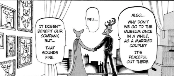 ✨Reggie (tsukoshi13.bsky.social) ✨ on X: *Spoilers for the #Beastars  manga* Lougosi (Legosi x Louis) shippers be like  /  X