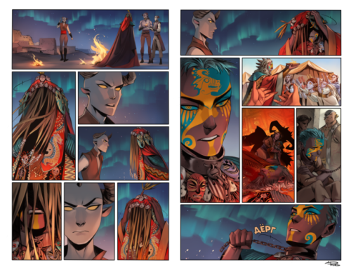 phobso: some pages from my demon comics book me and my colorist @orphensirius made it for 7 months, 