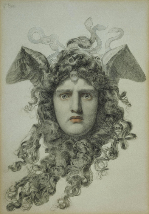 mysteriousartcentury:Drawings by Anthony Frederick Augustus Sandys (1829-1904).