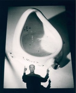 sailorbrazil:   Brian Eno on why he pissed in ‘Fountain,’ Marcel Duchamp’s famous urinal, in 1990 (source)