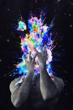 mentalalchemy:  imaginaryexistentialism:  This is how Alex Fitch(mentalalchemy) makes me feel..  that is one side effect of viewing my blog; psychedelic brain matter exploding from your face 