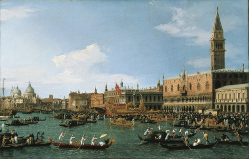 Return of Il Bucintoro on Ascension Day, Canaletto, 1745-50