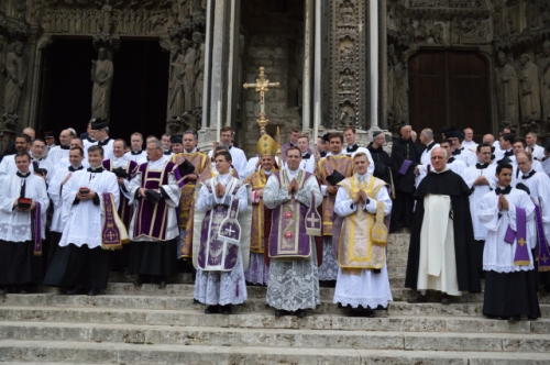 Ordinations at the Cathedral of Chartres.  There is something particularly edifying about the return