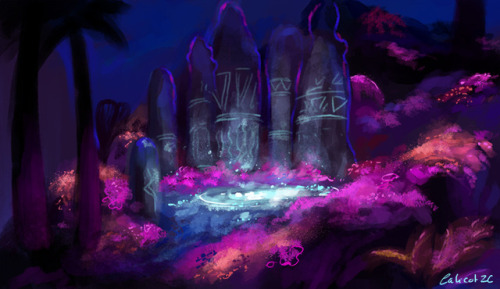 calicot-zc:~ Morning Messy UltraSpeedPaintings as warm-up ♥ After Moana wonderful Landscapes, Lalota