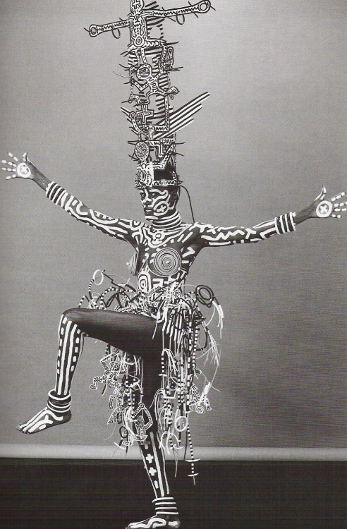 Model: Grace JonesBody Paint and Costume by Keith Haring Photographer: Robert Mapplethorpe1984