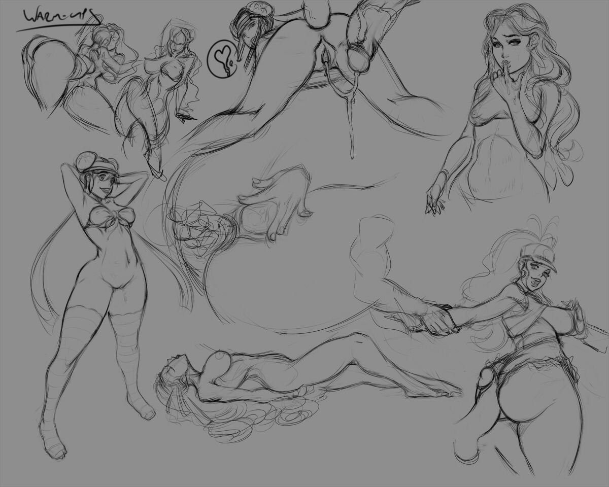 risax:  getsketchyhentai:  Stream Dump and Stuff Random sketch page with some pokegals