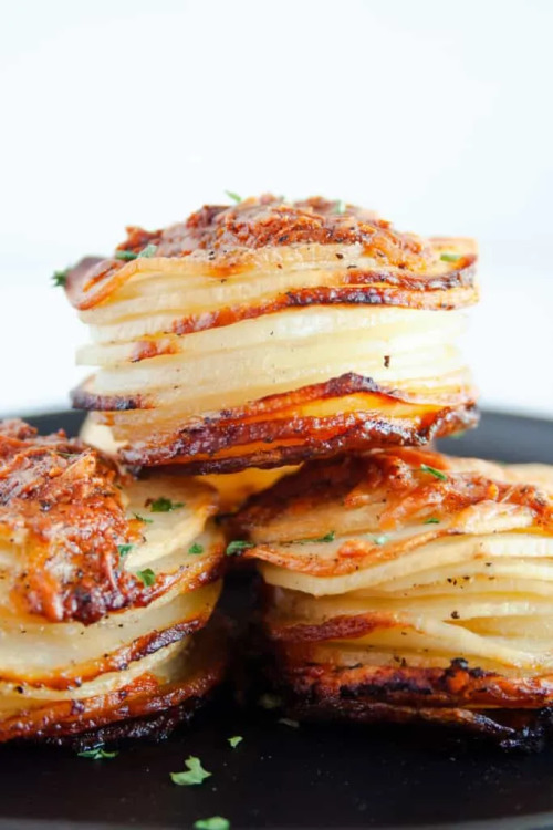 verticalfood:  Parmesan Potato Stacks
